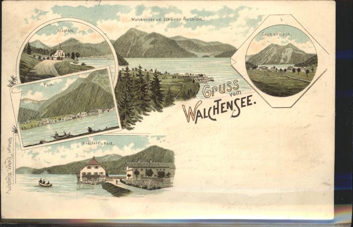 Walchensee Klösterl Post Sachenbach Schöne Aussich