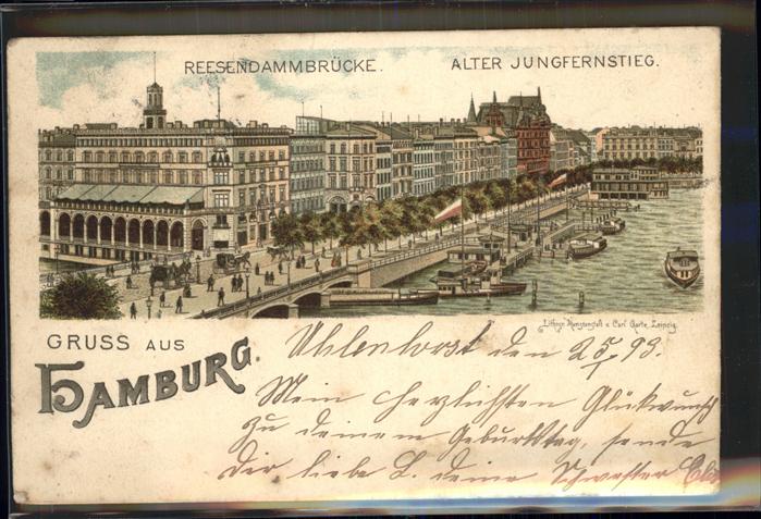 Hamburg Reesendammbrücke Alter Jungfernstieg