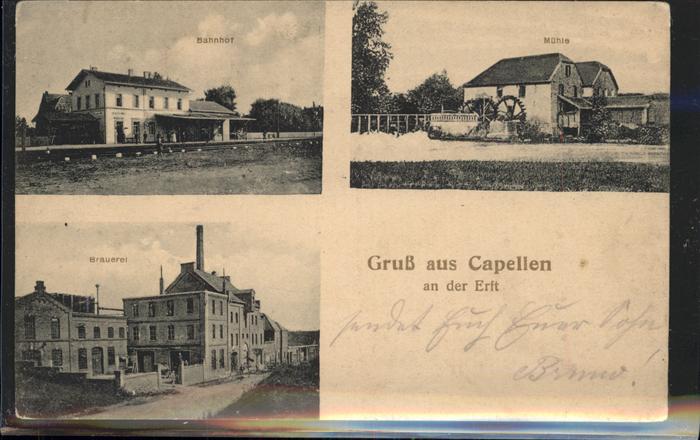 Kapellen Erft Bahnhof Mühle Brauerei