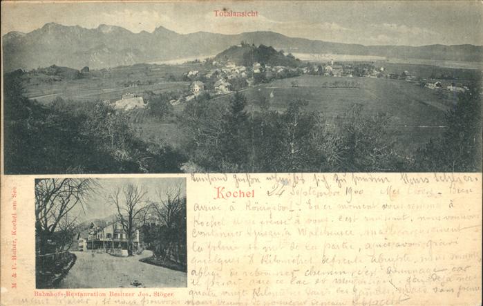 Kochel See Panorama Bahnhofs Restauration