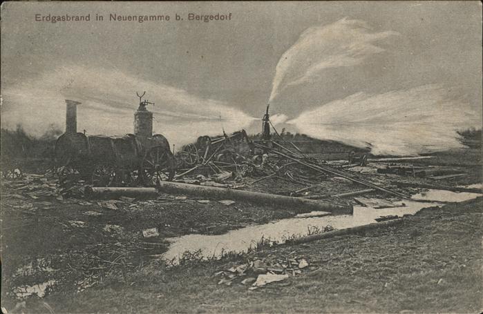 Bergedorf Hamburg Erdgasbrand in Neuengamme