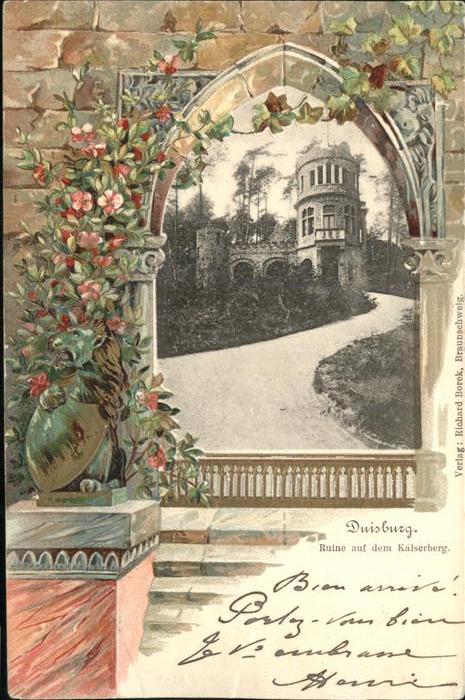 Duisburg Ruhr Ruine auf dem Kaiserberg