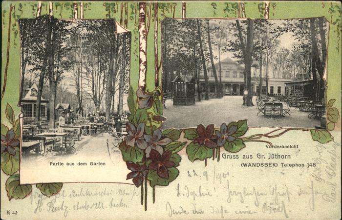 Wandsbek Gr. Juethorn Vorderansicht Garten