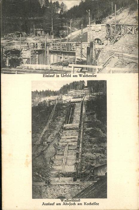 Walchensee Walchenseekraftwerk im Bau