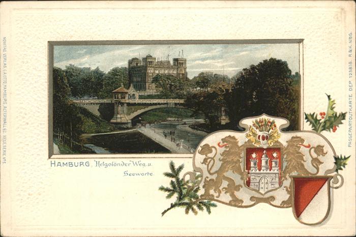 Hamburg Helgoländer Weg Seewarte Wappen