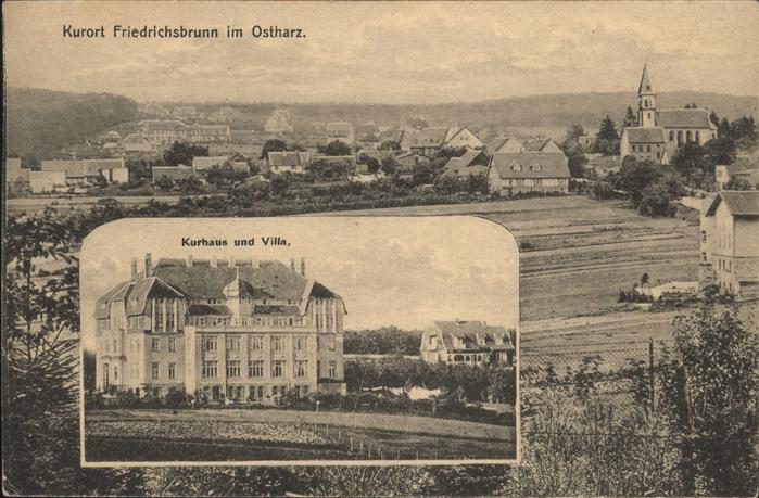 Friedrichsbrunn Harz Panorama mit Kurhaus und Villa