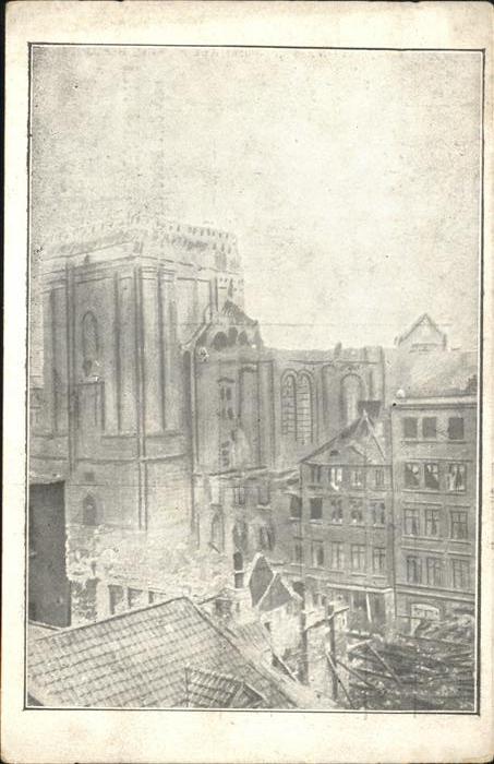 Hamburg Michaeliskirche nach Brand 1906