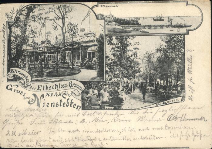 Nienstedten Elbschloss Brauerei Garten Elbaussicht