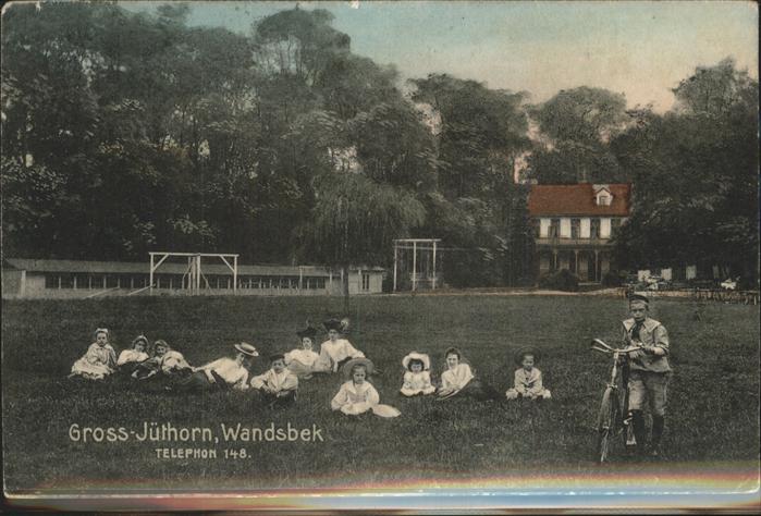 Wandsbek Gruppenaufnahme mit Kindern Gross Jütho