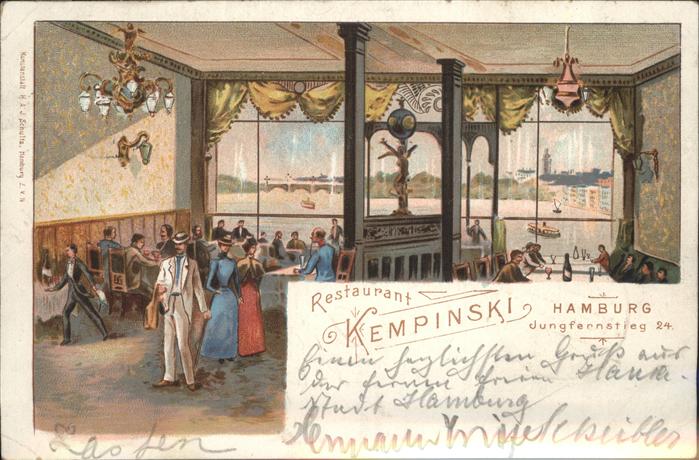 Hamburg Restaurant Kempinski Jungfernstieg