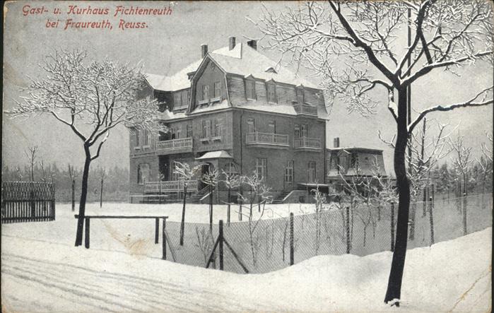 Fraureuth Gast- Kurhaus Fichtenreuth Winter