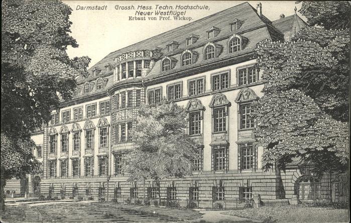 Darmstadt Grossh. Hess. Techn. Hochschule Prof. W