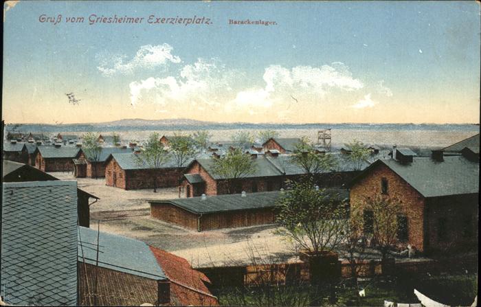 Griesheim Exerzierplatz Barackenanlage