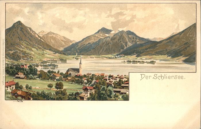 Schliersee Künstlerkarte
