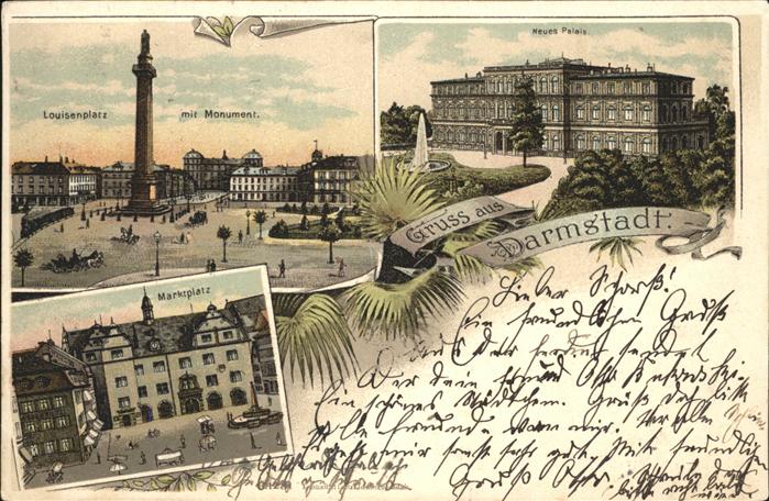 Darmstadt Neues Palais Monument Marktplatz