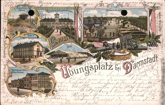 Darmstadt Übungsplatz Baracken