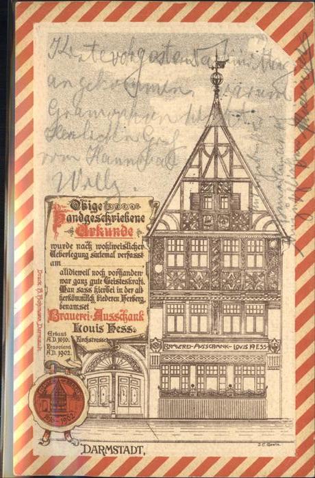 Darmstadt Wappen Urkunde