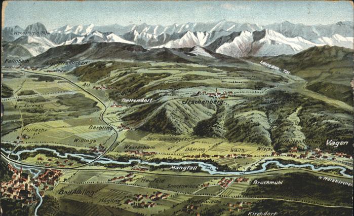 Vagen Dettendorf Ischenberg Mangfall Vogelschau