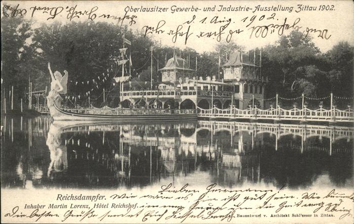 Zittau Reichsdampfer Gewerbe- Industrie Ausste