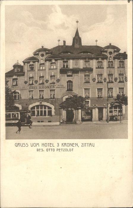 Zittau Hotel 3 Kronen Otto Petzoldt