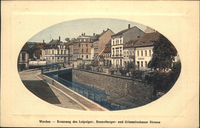 Werdau Sachsen Kreuzung Leipziger- Ronnenburger- Crimm