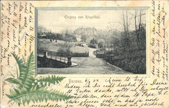 Barmen Wuppertal Ringelthal