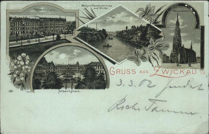 Zwickau Sachsen Albertplatz Marienkirche