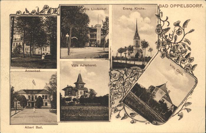 Bad Oppelsdorf Opolno Zdroj Villa Clara Lindenhof Evang. Kirche Alb