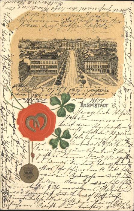 Darmstadt Wappen Ludwigsäule