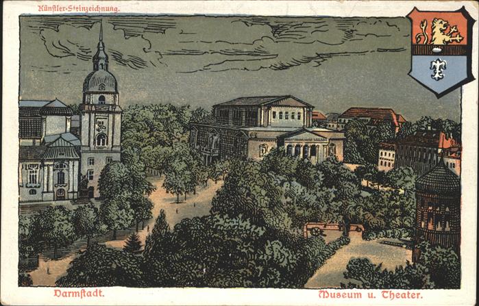 Darmstadt Wappen Museum Theater