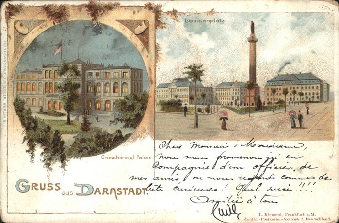 Darmstadt Grossherzogl. Palais Louisenplatz
