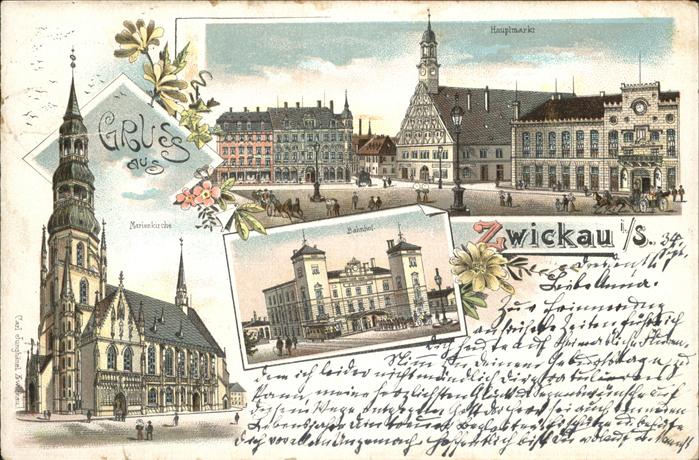 Zwickau Sachsen Hauptmarkt