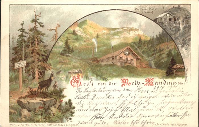 Rote Wand Roth-Wand Boecklein Huette Spitze