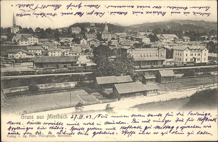 Miesbach Banhhof Eisenbahn