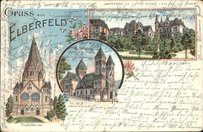 Elberfeld Wuppertal Victoriaplatz Marien-Kirche