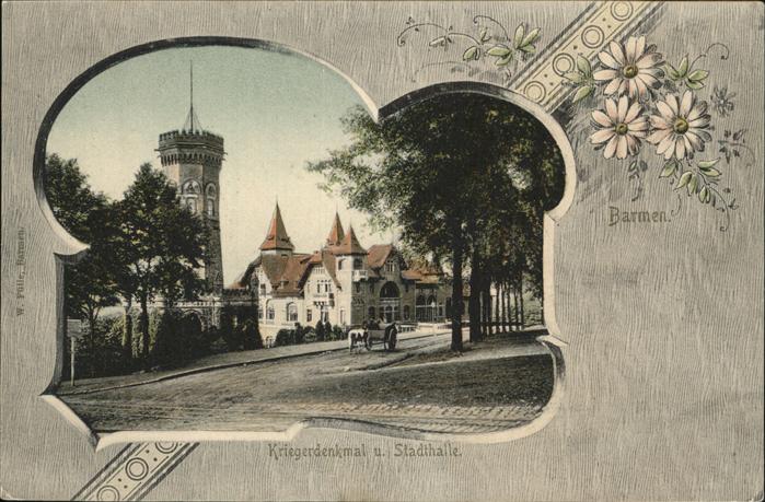 Barmen Wuppertal Kriegerdenkmal Stadthalle