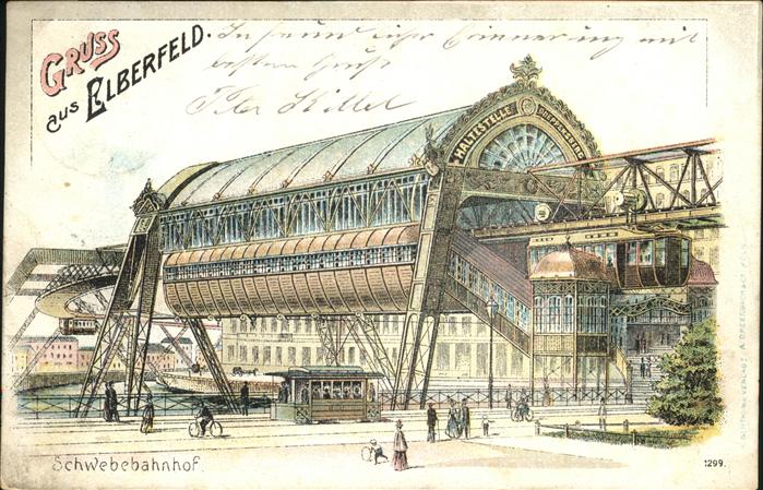 Elberfeld Wuppertal Schwebebahnhof Strassenbahn