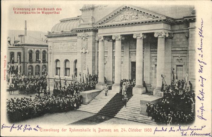 Barmen Wuppertal Kaiserpaar Erinnerung Besuch