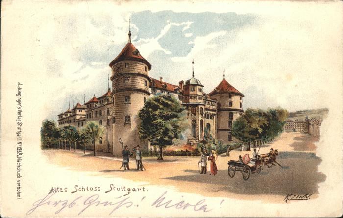 STUTTGART CITY Altes Schloss Pferdekutsche