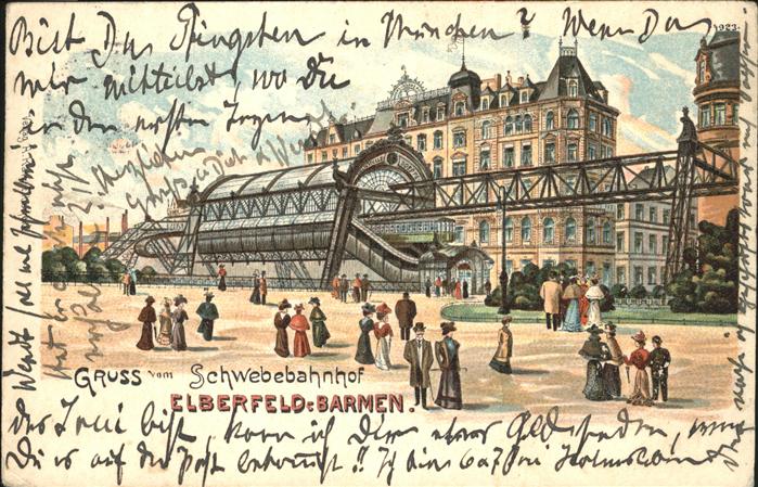 Elberfeld Wuppertal Schwebebahnhof Barmen
