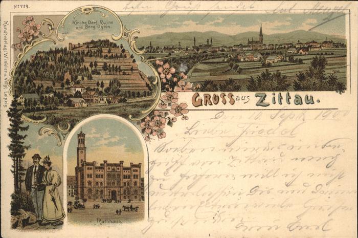 Zittau Kirche Dorf Ruine Rathaus Berg Oybin