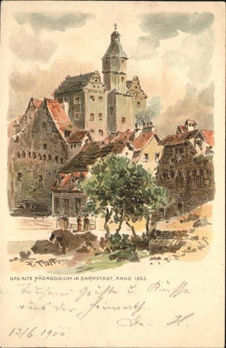 Darmstadt Alte Pädagogium Anno 1863