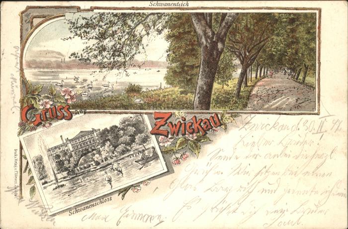 Zwickau Sachsen See Schwanenschloss