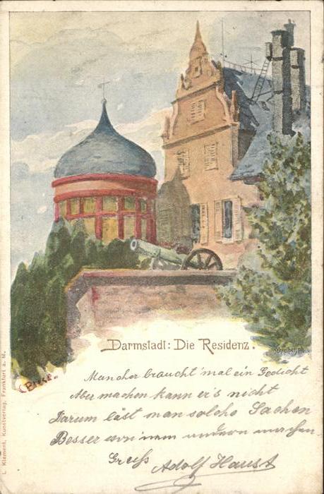 Darmstadt Die Residenz Kanone