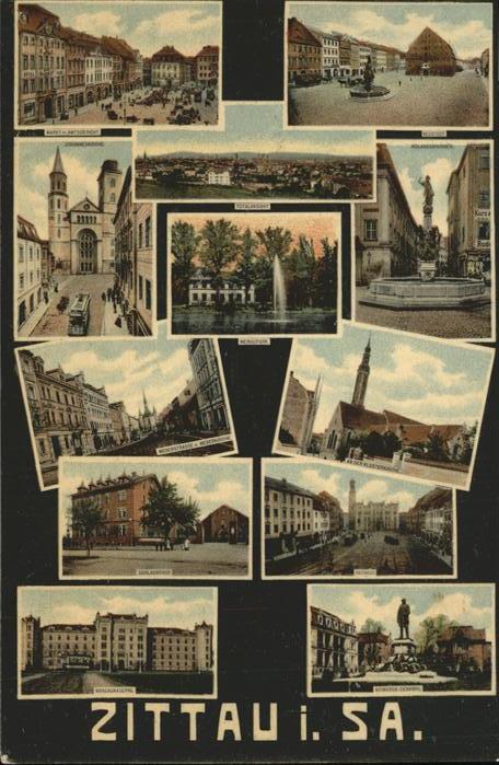 Zittau Weinau Marktplatz Strassenbahn Johannes