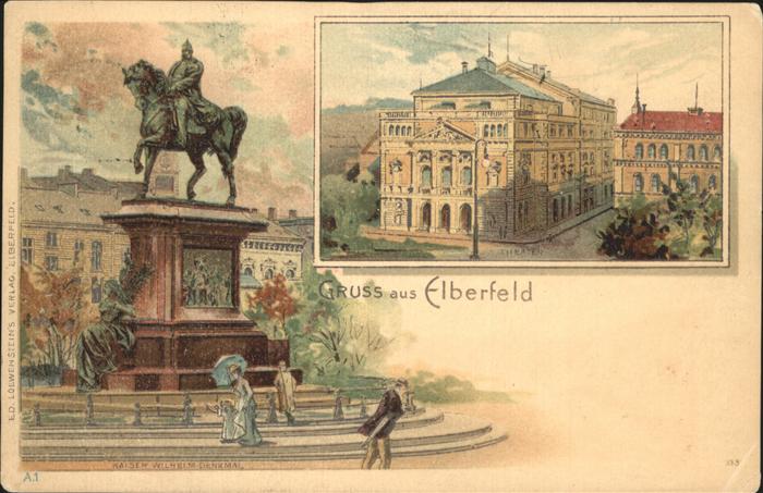 Elberfeld Wuppertal Kaiser Wilhelm Denkmal Theater