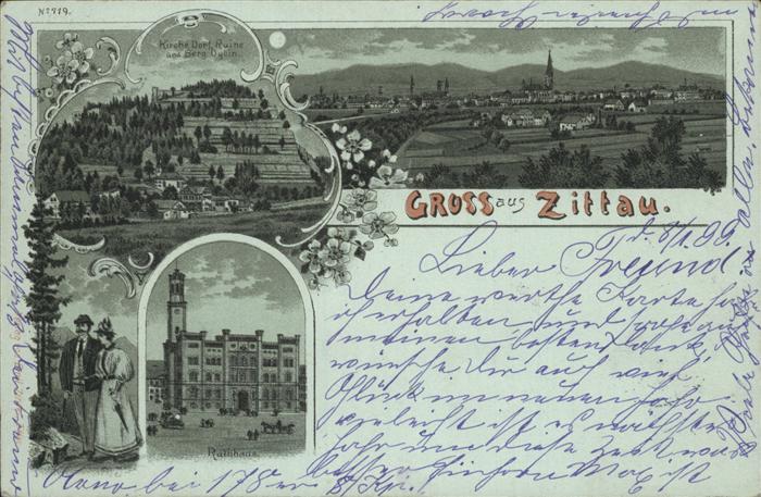 Zittau Rathaus Kirche Dorf Ruine Berg Oybin