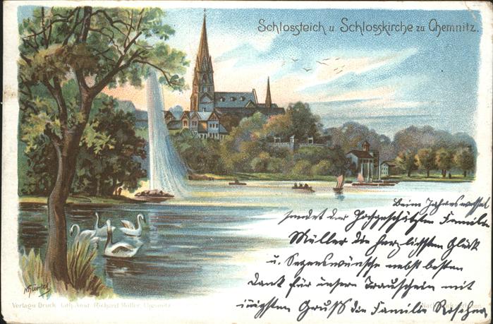 Chemnitz Schlossteich Schlosskirche
