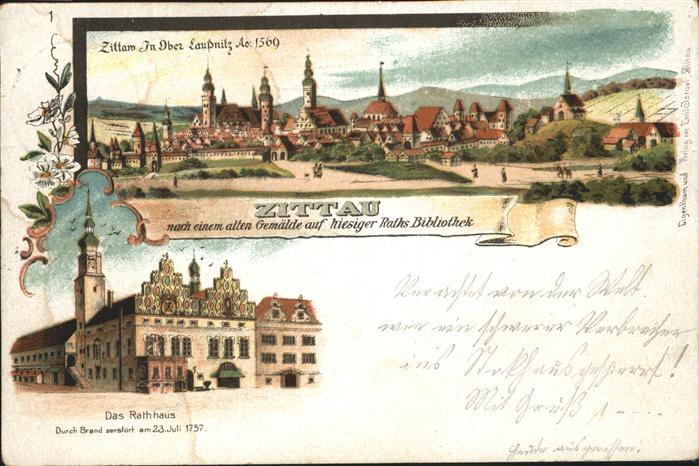 Zittau Raths Bibliothek Rathaus