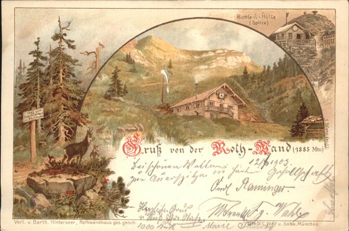 Rotwandgipfel Boecklein Huette Spitze